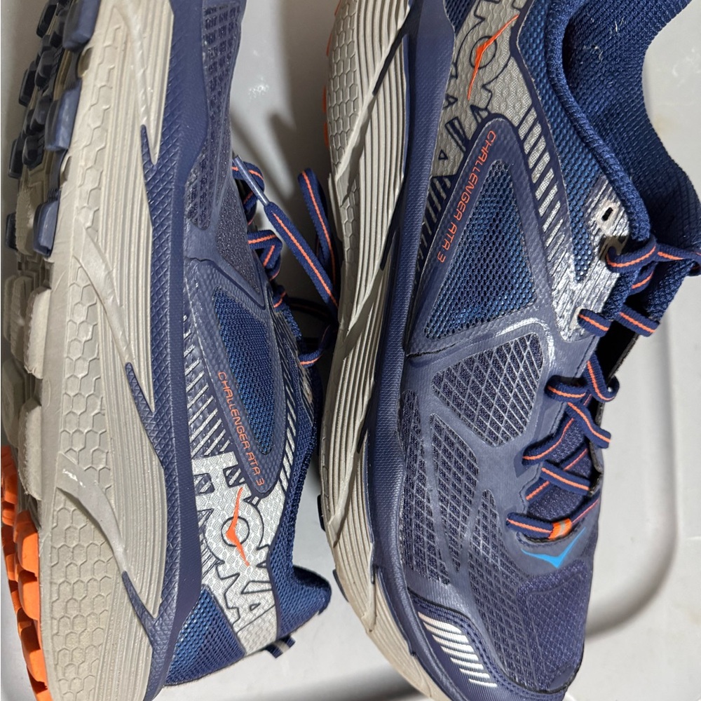 Hoka Men's Dark Blue and Gray Athletic Shoes - Picture 4 of 8